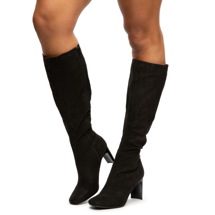 Cup-03 Knee High Boots Black