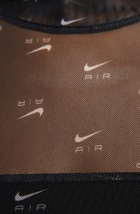 Nike Air Printed Mock-Neck Bodysuit Black