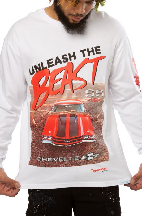 Beast Long Sleeve Tee White