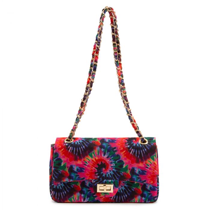 Tie Dye Shoulder Bag Fuchsia