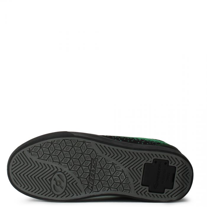 Grade School Minecraft Heelys Black/Green