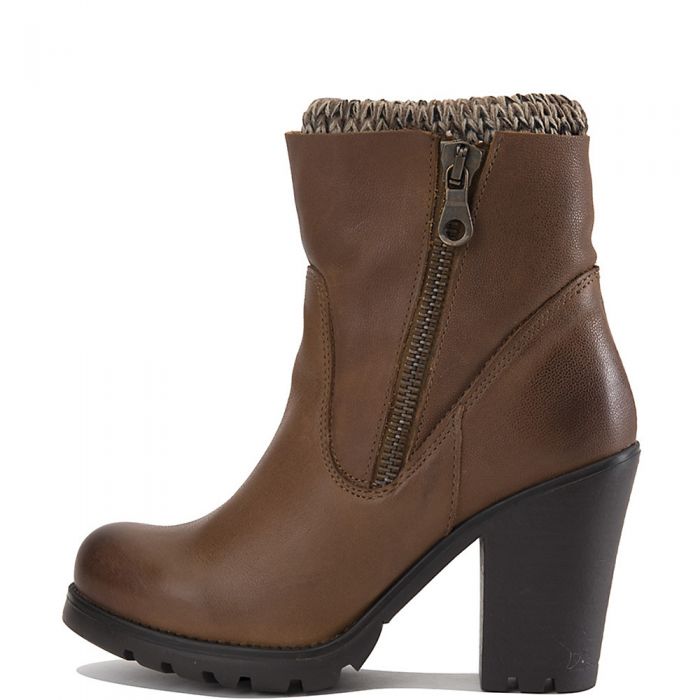 Sweaterr Ankle Boot Cognac