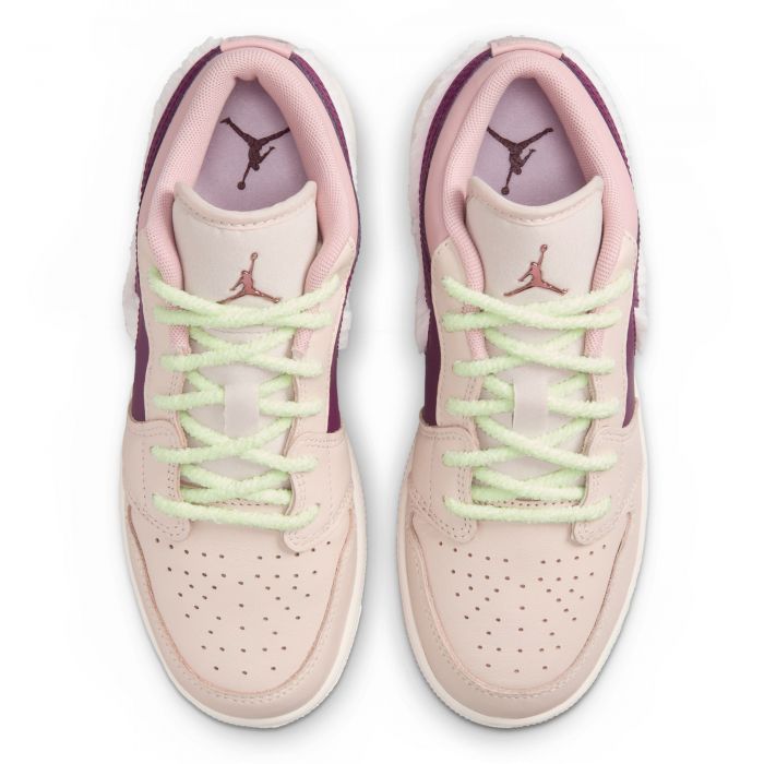 AIR JORDAN 1 LOW SE (GS) LEGEND LT BROWN/PINK FOAM -PINK OXFORD
