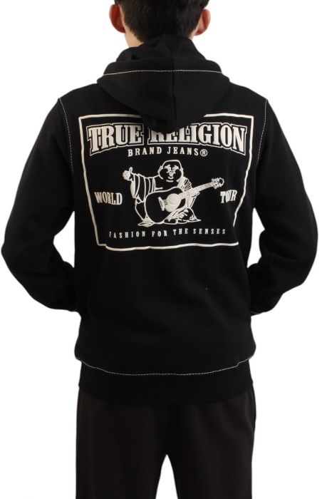 Big T Zip Hoodie  Black