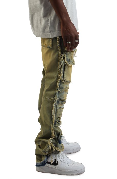 Quavious Cargo Jeans Blue Tint