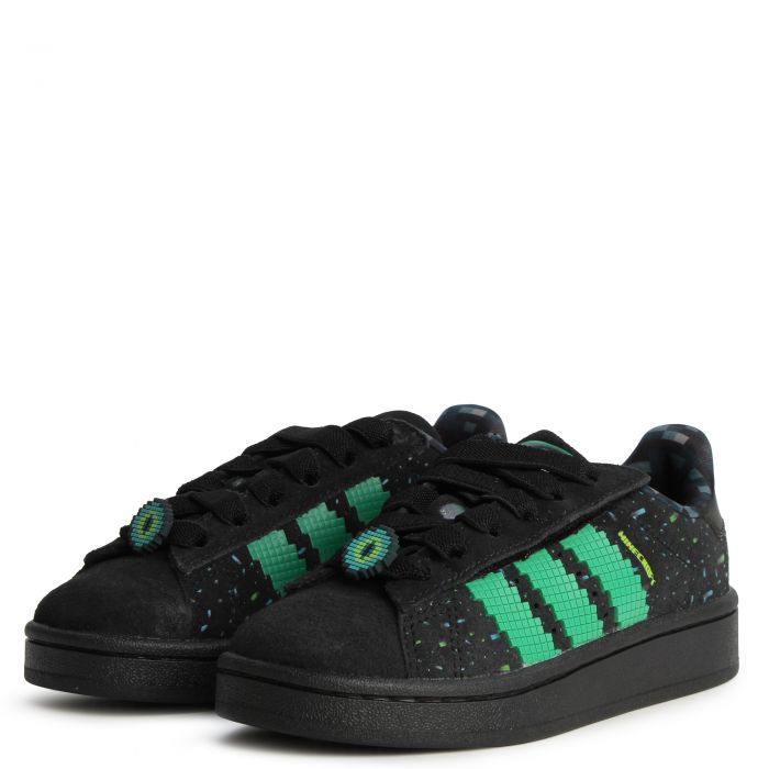  Pre-School Minecraft Campus 00s Comfort Closure Elastic Lace Core Black / Semi Court Green / Semi Solar Green