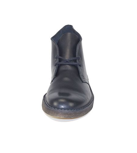 clarks desert boot black leather