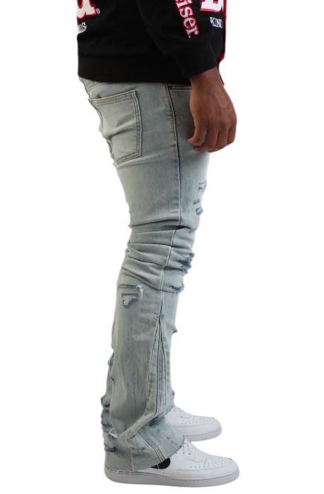 Crysp Denim Distressed Skinny Jeans LIGHT DISTRESS