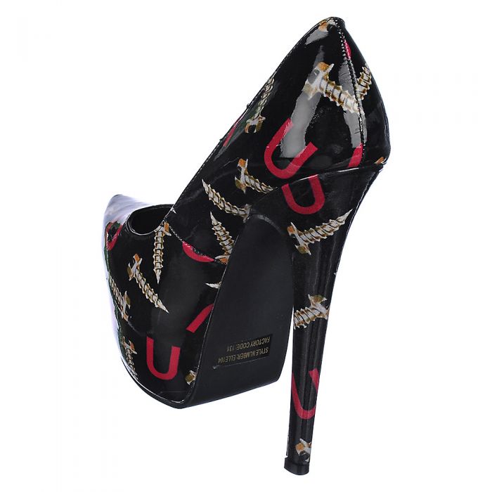 elle platform high heels