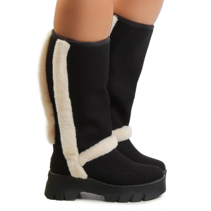 RAEY Knee High Boots Black