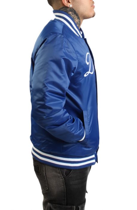 MLB Los Angeles Dodgers Satin Jacket  Dodger Blue