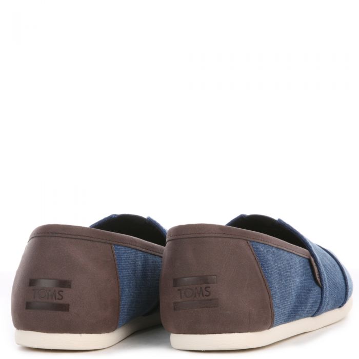 Toms for Men: Navy Washed Canvas/Trim Classic Navy