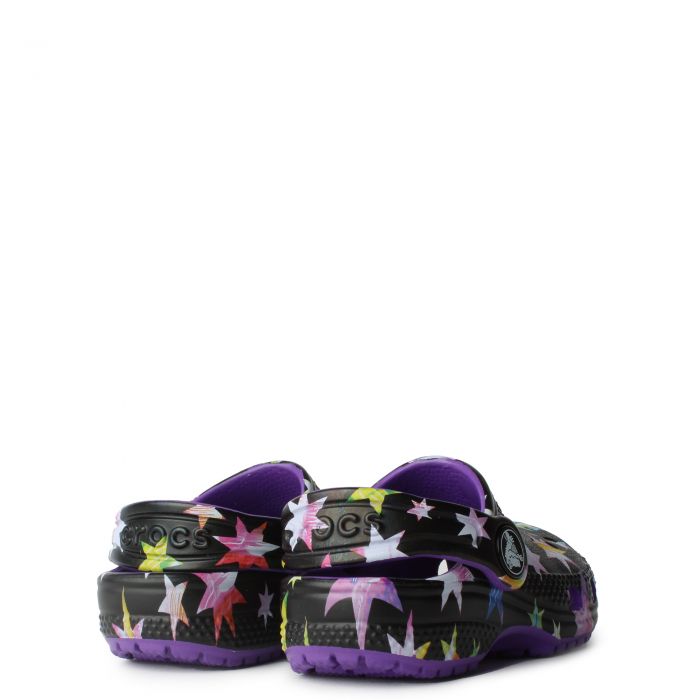 Toddler Classic Clog Neon Purple/Multicolor
