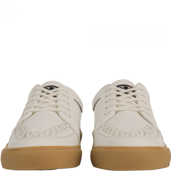 T.U.K White Leather No-Ring VLK Sneakers White