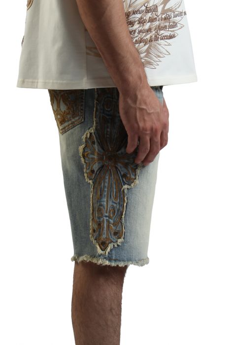 Western Jean Shorts Lucca Blue