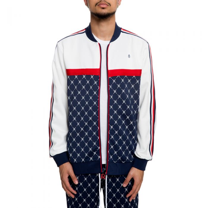 REASON MEN'S MONOGRAM TRACK JACKET Q896 Shiekh