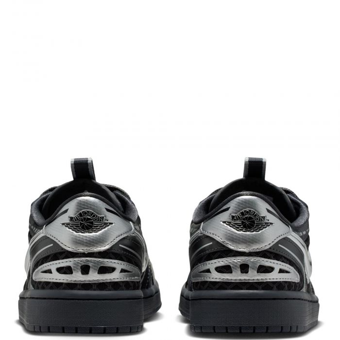Air Jordan 1 Low Method of Make Black/Metallic Silver-White-Anthracite