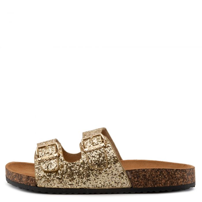 Glory-199 Sandals Gold Glitter