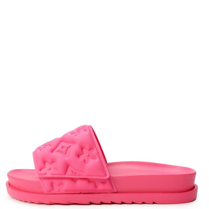 Aileen-37 Flat Slide  Neon Pink