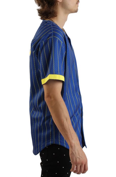 NBA Golden State Warriors Final Second Mesh Button Top  Royal