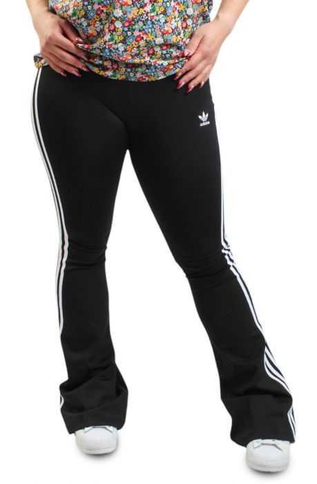 Flared Leggings Black/White