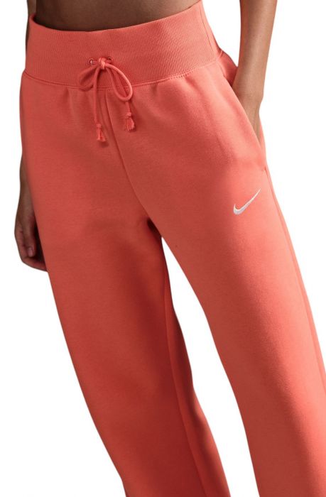 Sportswear Phoenix Fleece High-Waisted Wide-Leg Sweatpants Lt Wild Mango/Sail