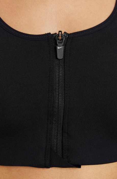 Dri-FIT Shape High-Support Padded Zip-Front Sports Bra Black/Black/White