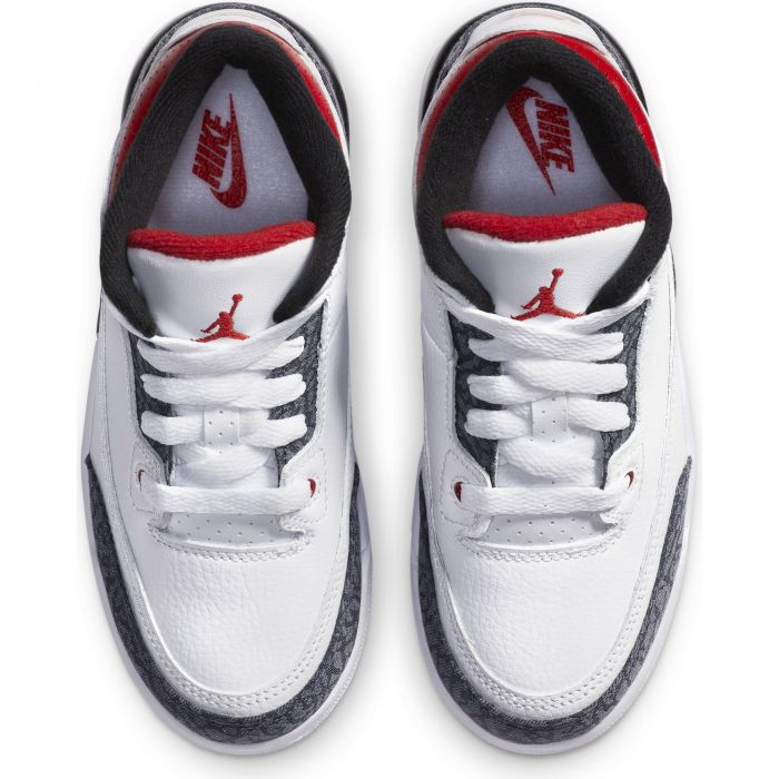 (PS) Air Jordan 3 Retro SE White/Fired Red-Black