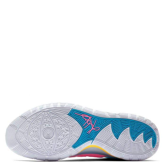 Kyrie 6 White/Blue Fury-Opti Yellow-Digital Pink