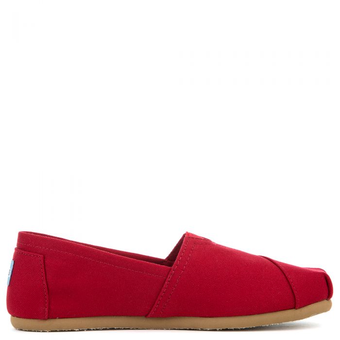 red canvas flats