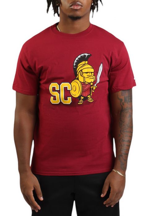 USC Trojan Character T-Shirt  Maroon