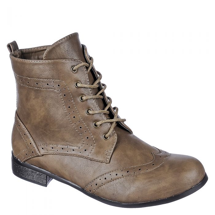 Women's Low Heel Ankle Boot Taupe