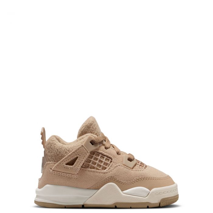 Toddler Jordan 4 Retro Cozy Girl Hemp/Lt Orewood Brown