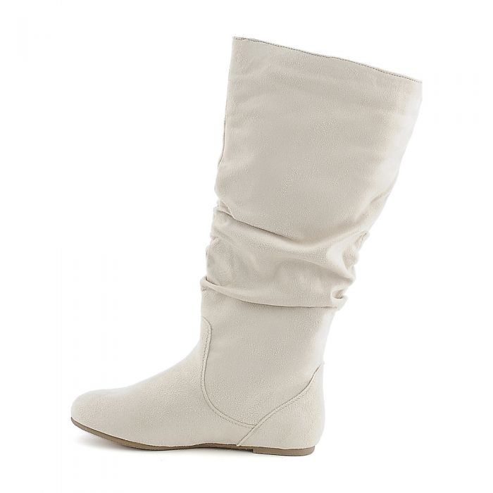 Women's Flat Mid-Calf Boot Kalisa-04 Pearl