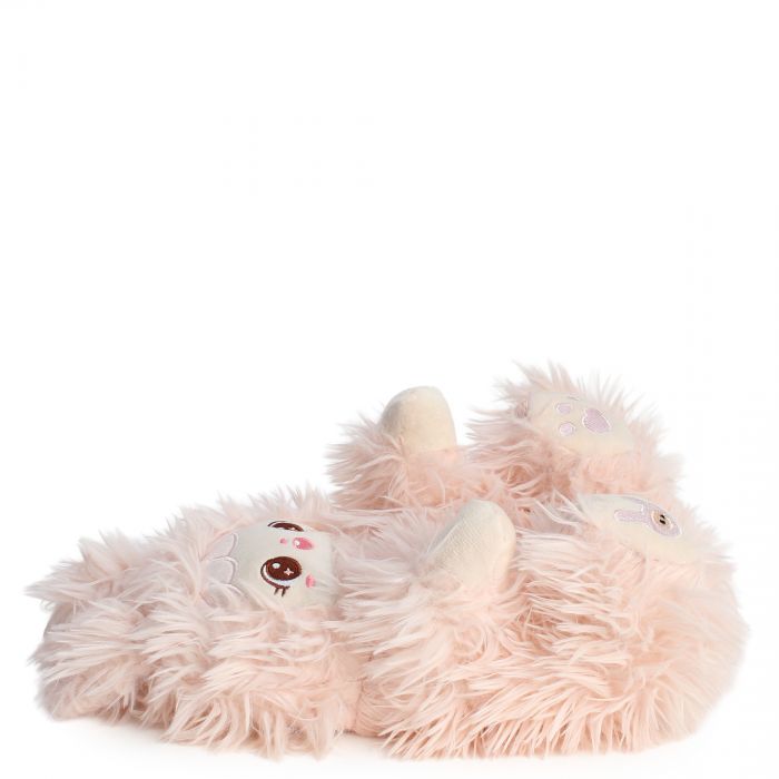 Doll Fuzzy Slippers  Pink