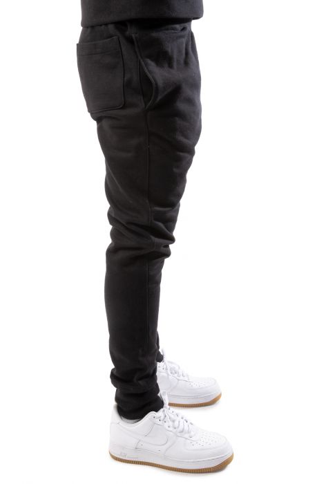 Reverse Weave C 19 Logo Jogger Black