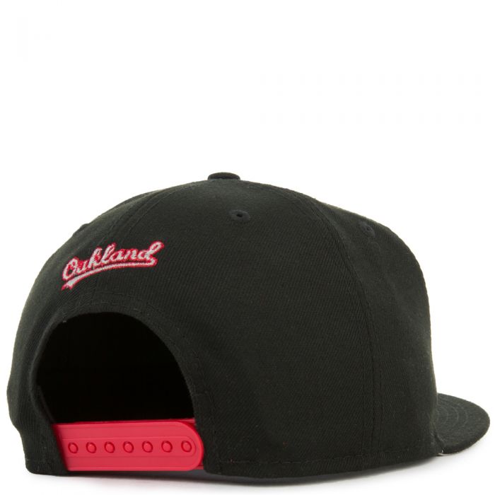 OAKLAND A's SNAPBACK BLACK/GREY/RED