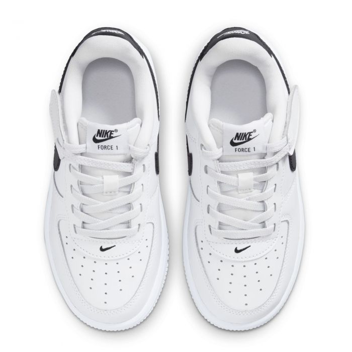 Pre-School Force 1 Low EasyOn White/Black