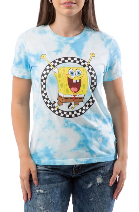 VANS X Spongebob Jump Out Crew T-Shirt VN0A5I3AYZM - Shiekh