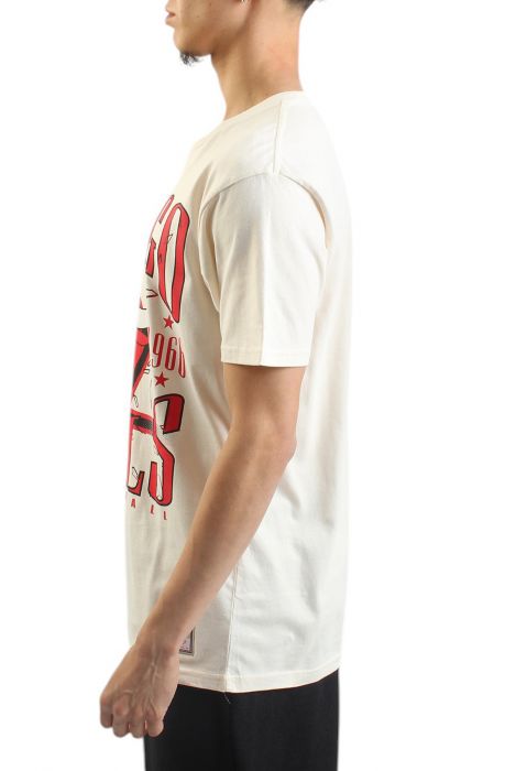 NBA Chicago Bulls Shattered Lockup T-Shirt  Vintage White