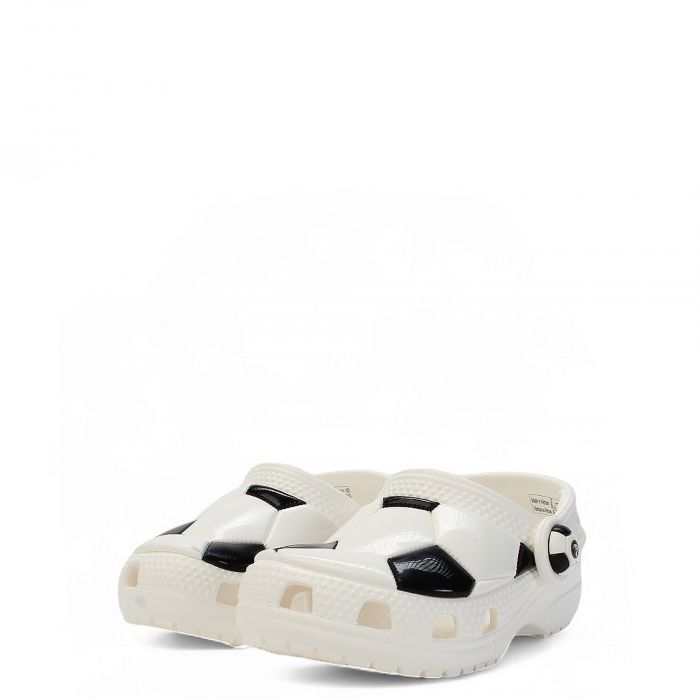 Toddler Soccer Ball Clog  White/Black