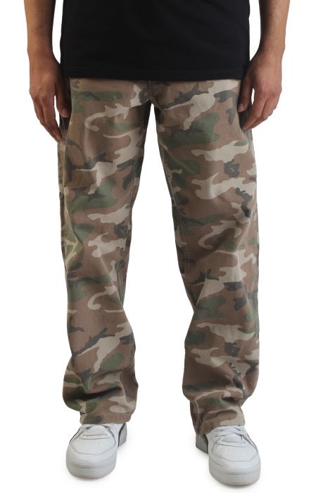 Drill Chore Carpenter Loose Pants Vintage Camo
