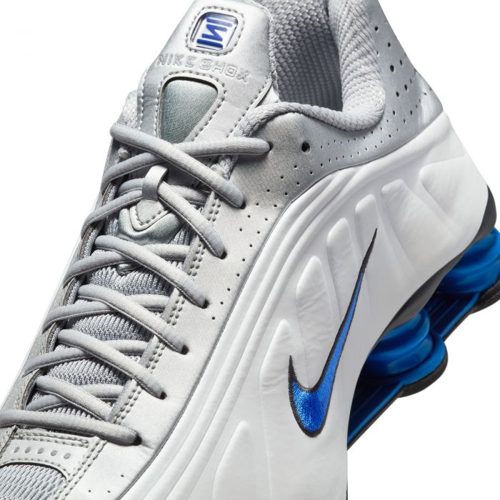  Shox R4 WHITE/METALLIC SILVER-RACER BLUE