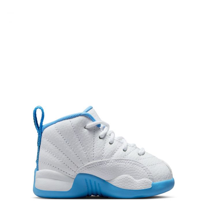 Toddler Jordan 12 Retro White/University Blue-Metallic Silver