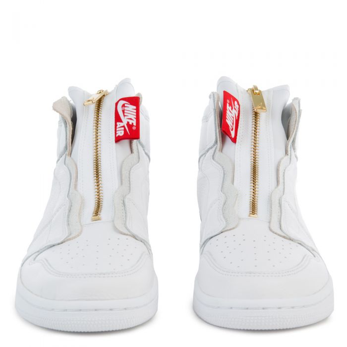 jordan 1 retro high zip white university red