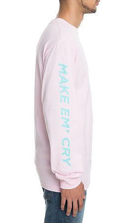 HUF The Make Em Cry Long Sleeve Tee in TS00214-PNK - Shiekh