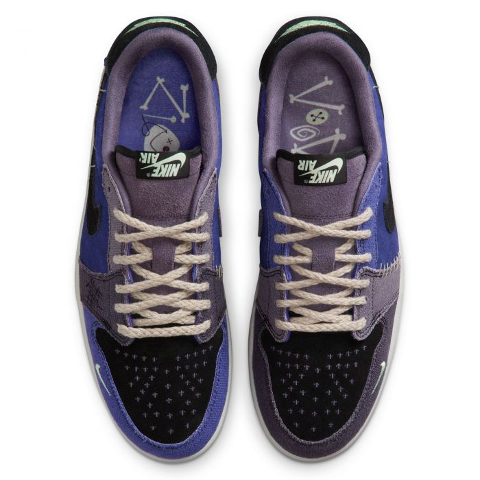 Zion Williamson x Air Jordan 1 Retro Low OG Voodoo Alternate Regency Purple/Vapor Green-Black