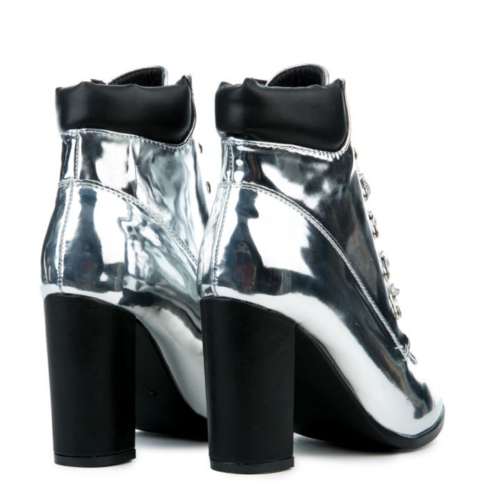 Cape Robbin Women's Rory-1 Silver Bootie Silver