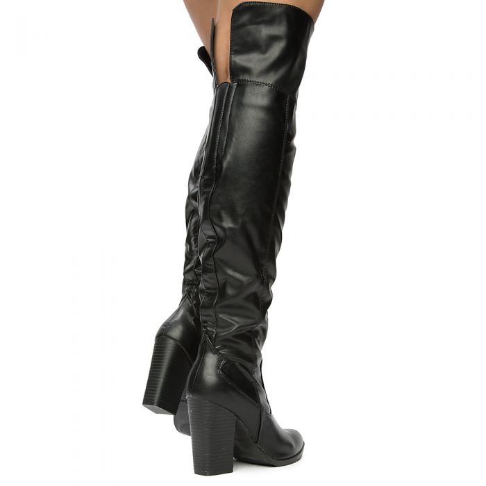 Women's Showcase-01M Over the Knee Boots BLACK