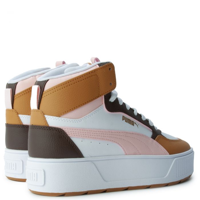 (GS) Karmen Rebelle Mid Coco JR Puma White-Almond Blossom-Dark Chocolate-Desert Tan-Gold